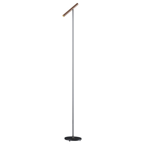 Artdelight Stehleuchte Kansas H 140 cm Touch Dimmer schwarz bronze