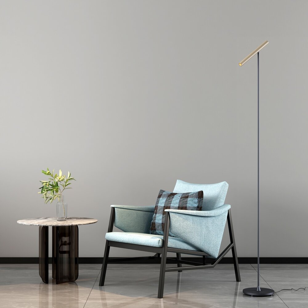 Artdelight Stehleuchte Kansas H 140 cm Touch Dimmer Schwarz Champagner Artdelight Stehleuchte Kansas H 140 cm Touch Dimmer Schwarz Champagner