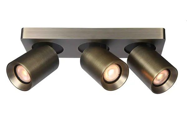 Artdelight Spot Megano 3-Licht Balken antik bronze