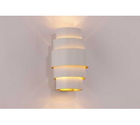 Artdelight Wandleuchte Rolls H 22 cm Weißgold Artdelight Wandleuchte Rolls H 22 cm Weißgold