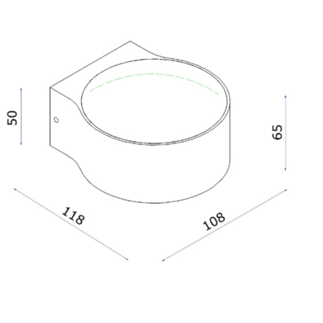 Artdelight Wandleuchte Hudson Ø 11 cm anthrazit Artdelight Wandleuchte Hudson Ø 11 cm anthrazit