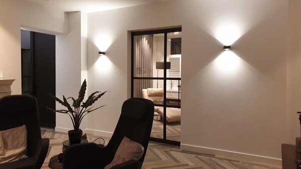 Artdelight Wandleuchte Hudson Ø 11 cm schwarz Artdelight Wandleuchte Hudson Ø 11 cm schwarz