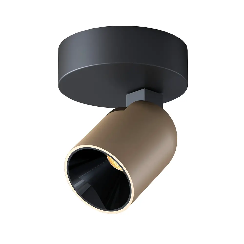 Artdelight Spot Houston 1 helles Schwarz Champagner Artdelight Spot Houston 1 helles Schwarz Champagner