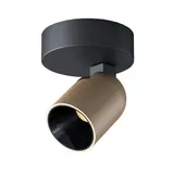 Artdelight Spot Houston 1 helles Schwarz Champagner Artdelight Spot Houston 1 helles Schwarz Champagner