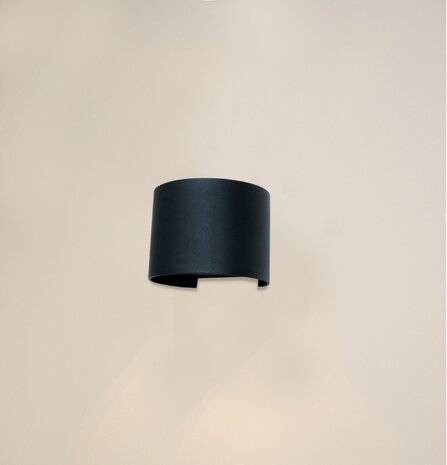 Artdelight Wandleuchte Gyro B 13 cm schwarz Artdelight Wandleuchte Gyro B 13 cm schwarz