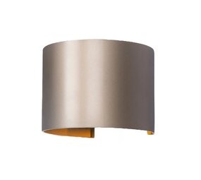 Artdelight Wandleuchte Gyro B 13 cm champagner Artdelight Wandleuchte Gyro B 13 cm champagner