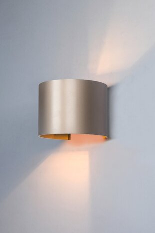 Artdelight Wandleuchte Gyro B 13 cm champagner Artdelight Wandleuchte Gyro B 13 cm champagner