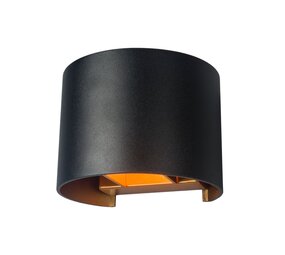 Artdelight Wandleuchte Gyro B 13 cm schwarz gold Artdelight Wandleuchte Gyro B 13 cm schwarz gold