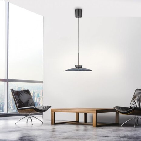 Neuhaus PURE Hängeleuchte E-Moon e-Lift Ø 50 cm Dunkelgrau Neuhaus PURE Hängeleuchte E-Moon e-Lift Ø 50 cm Dunkelgrau