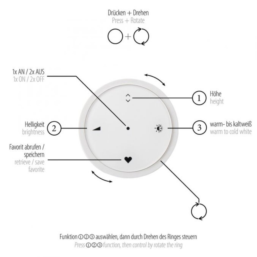 Neuhaus PURE Hängeleuchte E-Moon e-Lift Ø 50 cm Dunkelgrau Neuhaus PURE Hängeleuchte E-Moon e-Lift Ø 50 cm Dunkelgrau
