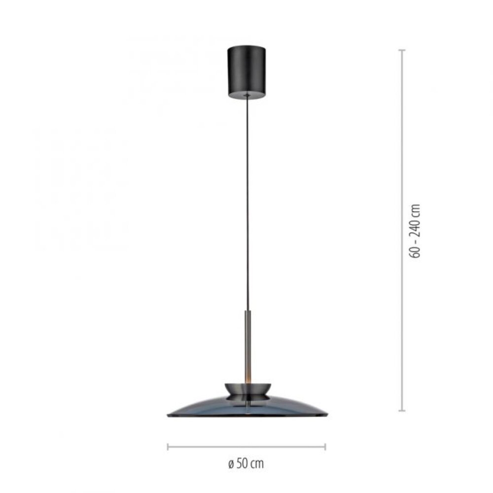 Neuhaus PURE Hängeleuchte E-Moon e-Lift Ø 50 cm Dunkelgrau Neuhaus PURE Hängeleuchte E-Moon e-Lift Ø 50 cm Dunkelgrau
