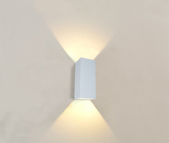 Artdelight Wandleuchte Dante XL 2-flammig 24 x 10 cm weiß Artdelight Wandleuchte Dante XL 2-flammig 24 x 10 cm weiß