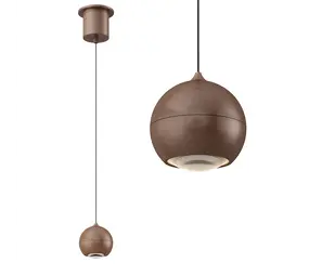 Artdelight Hängeleuchte Miami 1 Licht Ø 10 cm Comfort Lift Kupfer Bronze Artdelight Hängeleuchte Miami 1 Licht Ø 10 cm Comfort Lift Kupfer Bronze
