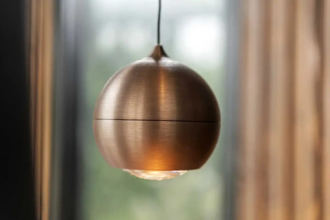 Artdelight Hängeleuchte Miami 1 Licht Ø 10 cm Comfort Lift Kupfer Bronze Artdelight Hängeleuchte Miami 1 Licht Ø 10 cm Comfort Lift Kupfer Bronze