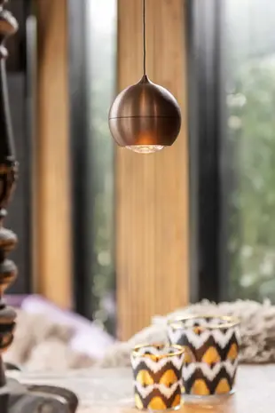 Artdelight Hängeleuchte Miami 1 Licht Ø 10 cm Comfort Lift Kupfer Bronze Artdelight Hängeleuchte Miami 1 Licht Ø 10 cm Comfort Lift Kupfer Bronze