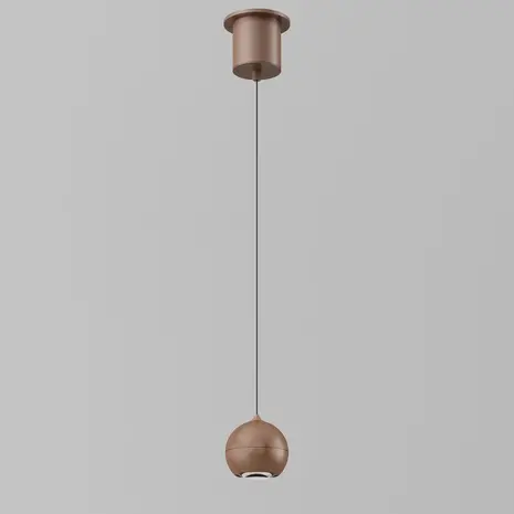 Artdelight Hängeleuchte Miami 1 Licht Ø 10 cm Comfort Lift Kupfer Bronze Artdelight Hängeleuchte Miami 1 Licht Ø 10 cm Comfort Lift Kupfer Bronze