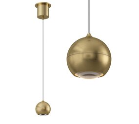 Artdelight Hängeleuchte Miami 1 Licht Ø 10 cm comfort lift warm gold Artdelight Hängeleuchte Miami 1 Licht Ø 10 cm comfort lift warm gold