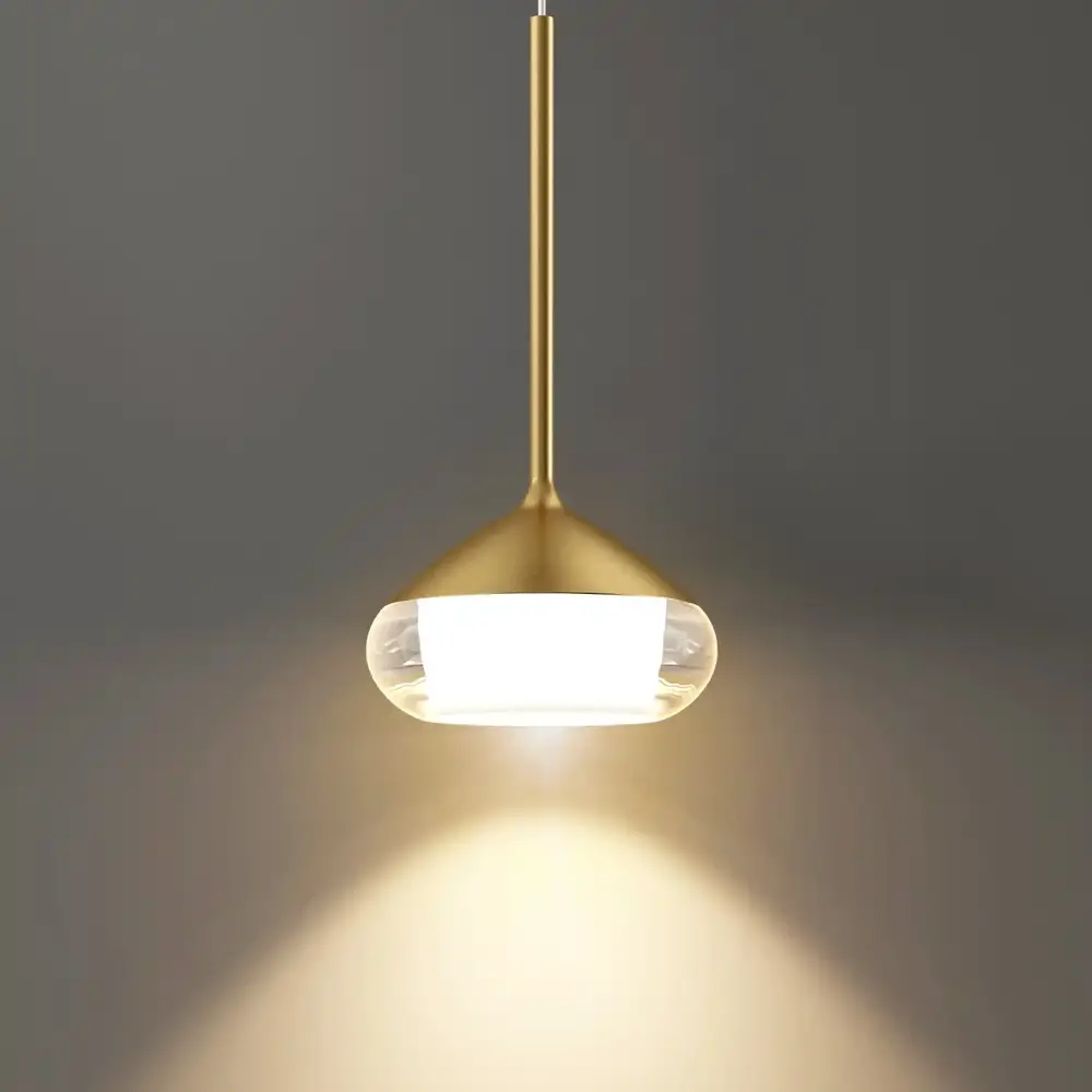 Artdelight Hängeleuchte Phoenix 1 Licht Ø 12 cm matt gold Artdelight Hängeleuchte Phoenix 1 Licht Ø 12 cm matt gold