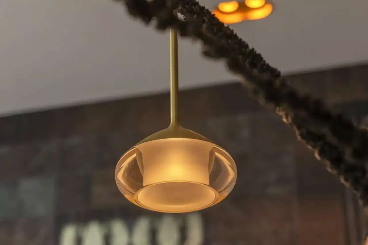 Artdelight Hängeleuchte Phoenix 1 Licht Ø 12 cm matt gold Artdelight Hängeleuchte Phoenix 1 Licht Ø 12 cm matt gold