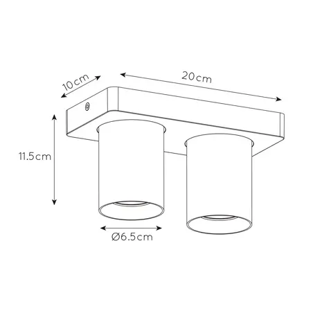 Artdelight Spot Megano 2-Lichtstrahl Seidengrau Artdelight Spot Megano 2-Lichtstrahl Seidengrau