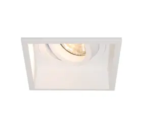 Artdelight Vertiefungsspot Rex quadratisch 9.2 cm weiß Artdelight Vertiefungsspot Rex quadratisch 9.2 cm weiß