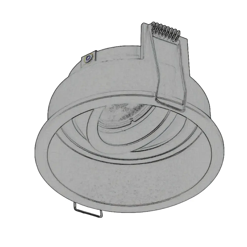 Artdelight Einbaustrahler Rex rund Ø 9,2 cm weiß Artdelight Einbaustrahler Rex rund Ø 9,2 cm weiß