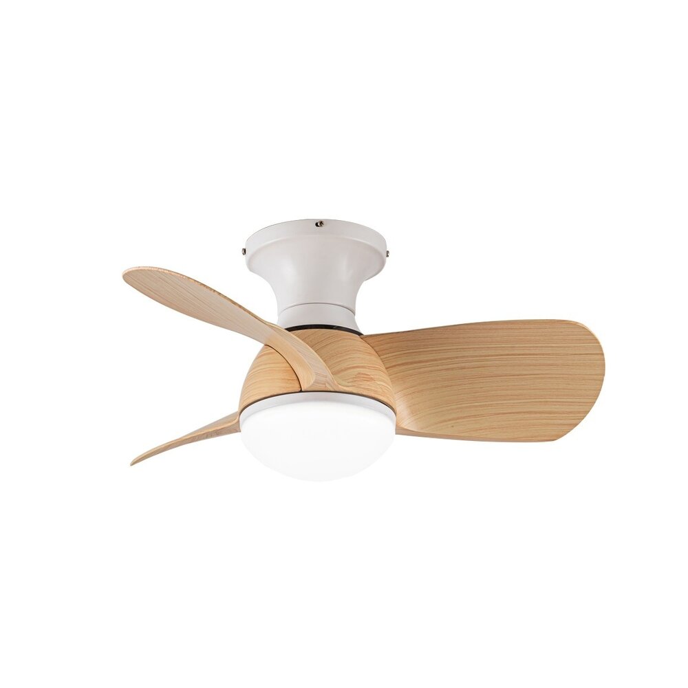 CristalRecord Deckenventilator Epona Mini Ø 64 cm Holz weiß