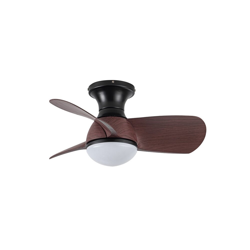 CristalRecord Deckenventilator Epona Mini Ø 64 cm Holz schwarz