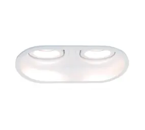 Artdelight Downlight Rex 2-Licht oval weiß Artdelight Downlight Rex 2-Licht oval weiß