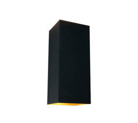 Artdelight Wandleuchte Dante XL 2-flammig 24 x 10 cm schwarz gold Artdelight Wandleuchte Dante XL 2-flammig 24 x 10 cm schwarz gold