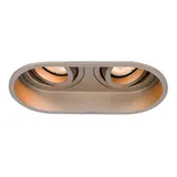 Artdelight Einbaustrahler Rex 2-Licht oval champagner Artdelight Einbaustrahler Rex 2-Licht oval champagner