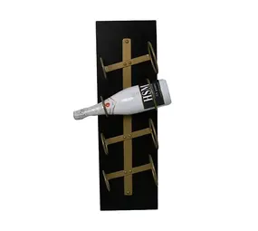 HSM Collection Weinregal Diabo Wand 4 Flaschen H 65 cm Holz gold HSM Collection Weinregal Diabo Wand 4 Flaschen H 65 cm Holz gold
