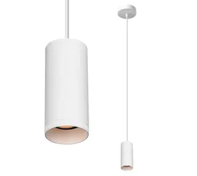 Artdelight Hängeleuchte Milano 1 Licht 15 cm weiß Artdelight Hängeleuchte Milano 1 Licht 15 cm weiß