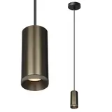 Artdelight Hängeleuchte Milano 1 Licht 15 cm Bronze metallisch