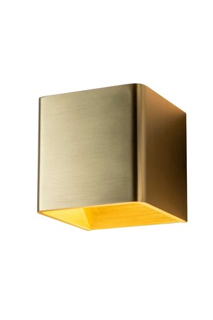Artdelight Wandleuchte Fulda 10x10 cm matt gold Artdelight Wandleuchte Fulda 10x10 cm matt gold