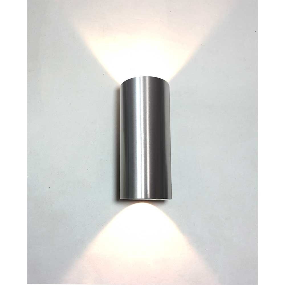 Artdelight Wandleuchte Brody 2 Licht H 18 cm Aluminium Artdelight Wandleuchte Brody 2 Licht H 18 cm Aluminium