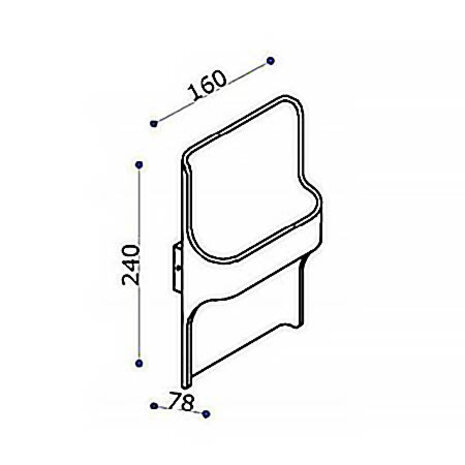 Artdelight Wandleuchte Dallas weiß