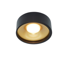 Artdelight Deckenleuchte Orlando Ø 14 cm Schwarz Gold Artdelight Deckenleuchte Orlando Ø 14 cm Schwarz Gold