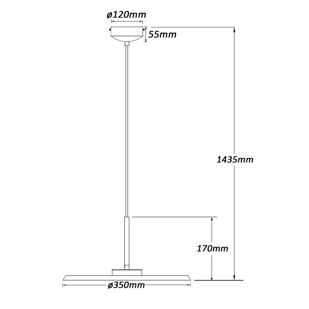 Artdelight Hängeleuchte Osorno Ø 35 cm schwarz Artdelight Hängeleuchte Osorno Ø 35 cm schwarz