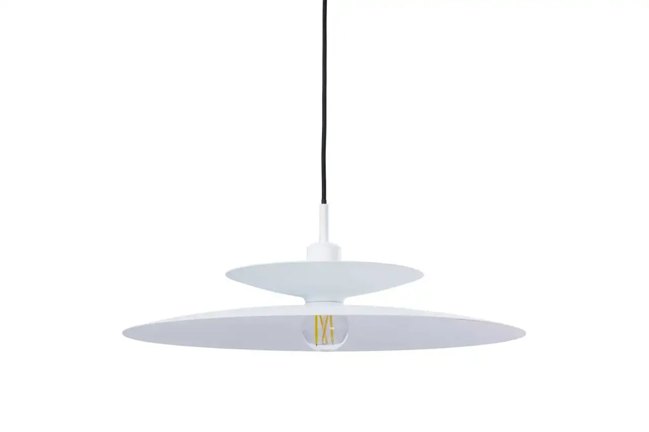 Artdelight Hängeleuchte Linares 1 Licht Ø 50 cm weiß Artdelight Hängeleuchte Linares 1 Licht Ø 50 cm weiß