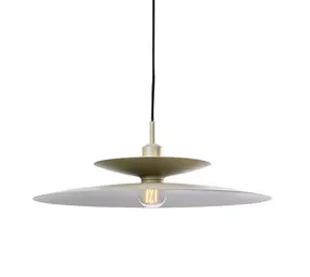 Artdelight Hängeleuchte Linares 1 Licht Ø 50 cm khaki Artdelight Hängeleuchte Linares 1 Licht Ø 50 cm khaki
