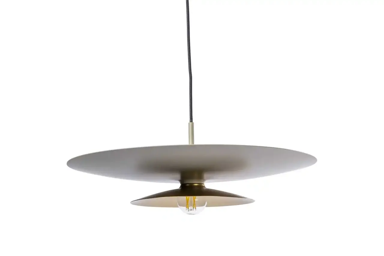 Artdelight Hängeleuchte Linares 1 Licht Ø 50 cm khaki Artdelight Hängeleuchte Linares 1 Licht Ø 50 cm khaki