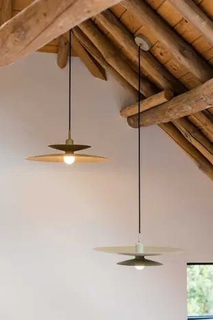 Artdelight Hängeleuchte Linares 1 Licht Ø 50 cm khaki Artdelight Hängeleuchte Linares 1 Licht Ø 50 cm khaki