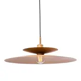 Artdelight Hängeleuchte Linares 1 Licht Ø 50 cm hellbraun