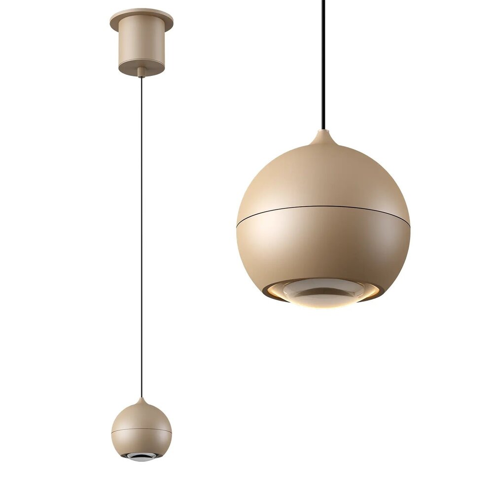 Artdelight Hängeleuchte Miami 1 Licht Ø 10 cm comfort lift champagner Artdelight Hängeleuchte Miami 1 Licht Ø 10 cm comfort lift champagner