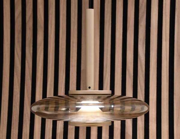 Artdelight Hängeleuchte Madison 1 Licht Ø 22 cm comfort lift champagner Artdelight Hängeleuchte Madison 1 Licht Ø 22 cm comfort lift champagner