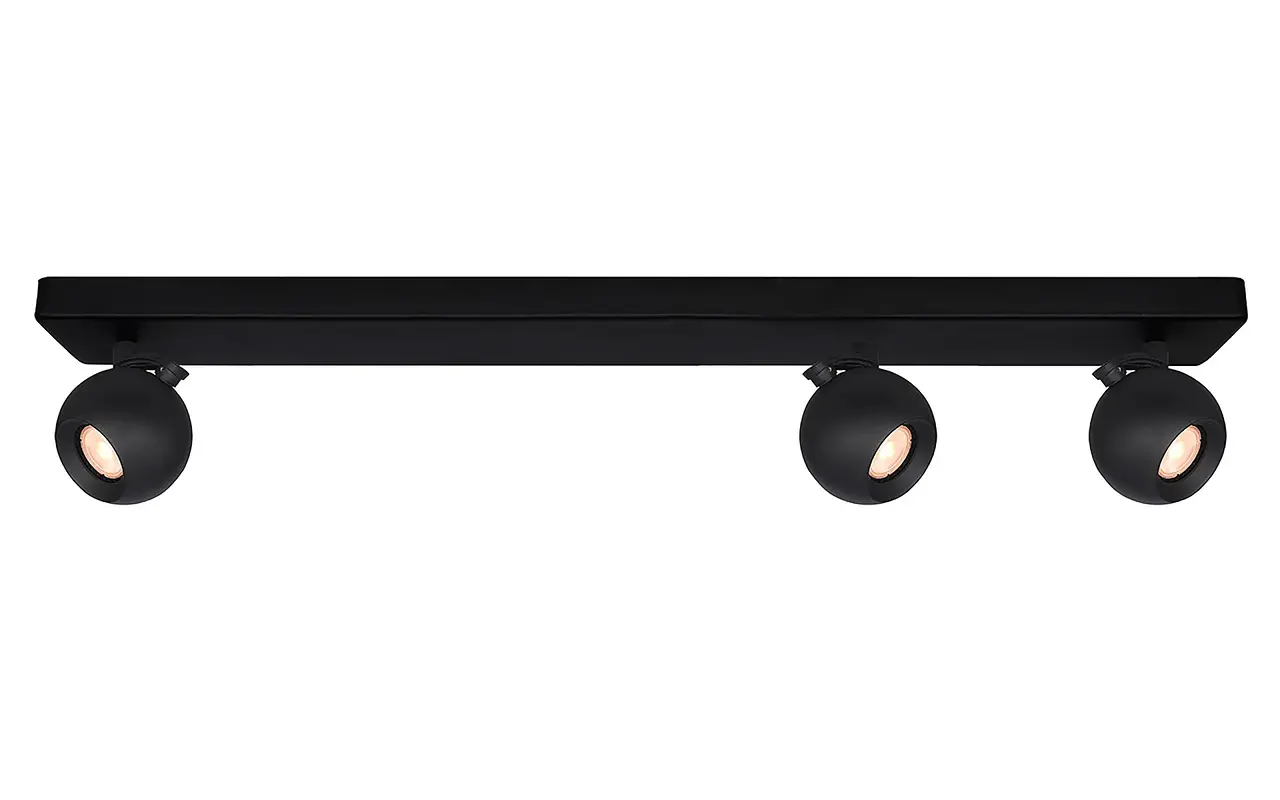 Artdelight Spot Bolero 3-Lichtbalken L 68 cm schwarz