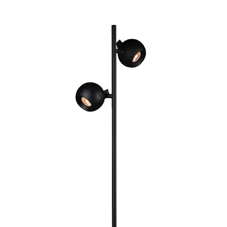 Artdelight Stehleuchte Bolero 2 Licht H 150 cm schwarz Artdelight Stehleuchte Bolero 2 Licht H 150 cm schwarz