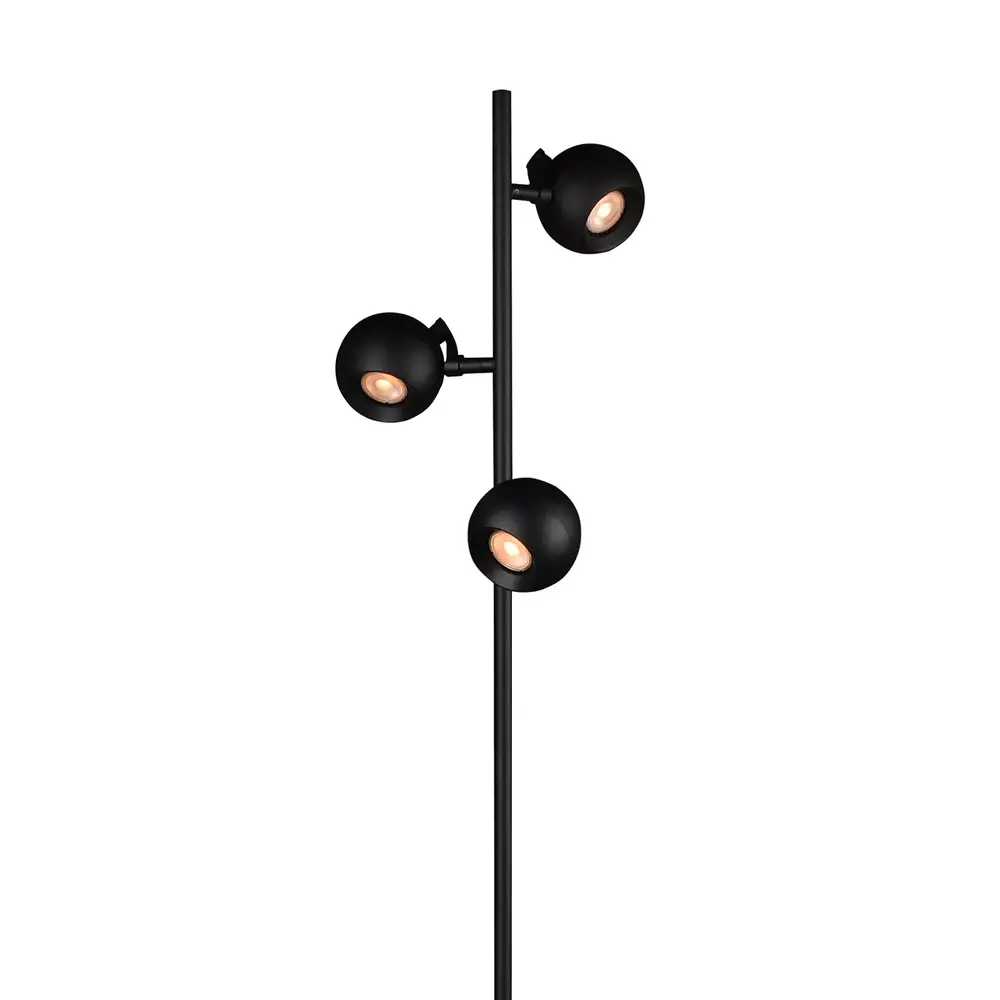 Artdelight Stehleuchte Bolero 3-Licht H 160 cm schwarz Artdelight Stehleuchte Bolero 3-Licht H 160 cm schwarz