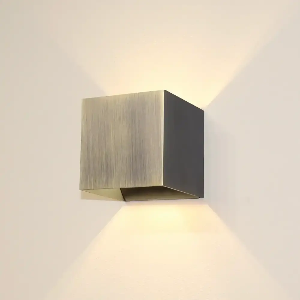 Artdelight Wandleuchte Gymm 10x10 cm exkl. G9 antik bronze